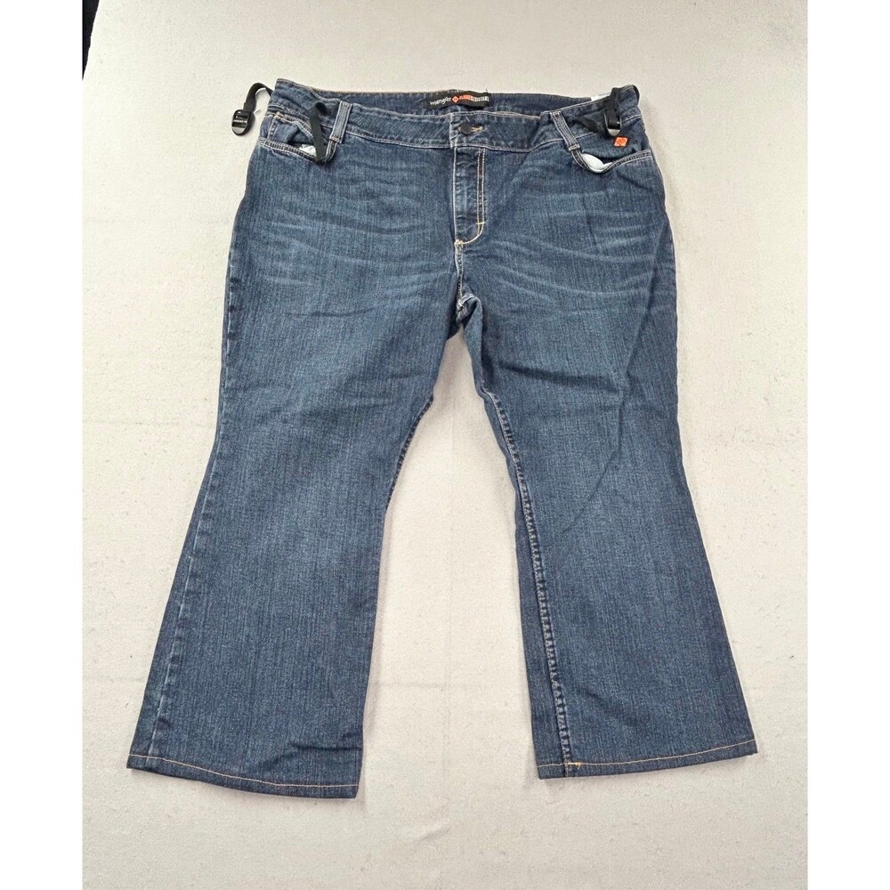 Wrangler Women’s Flame Resistant FR Dark Mae Bootcut Jeans 10FRAC1DI 19x30